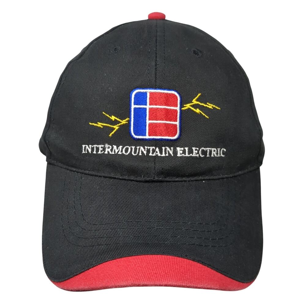 Intermountain Electric Strapback Baseball Cap Black One Size Adjustable Hit Wear